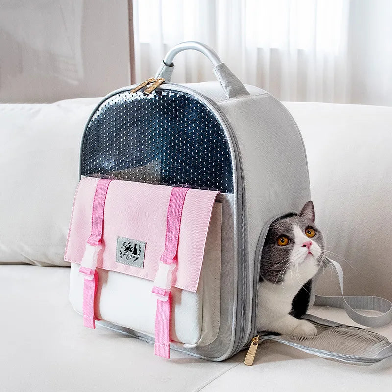 Cat Carrier Bag Small Dog Breathable Transportation Backpack Pet Outdoor Travel Shoulder Bags Puppy Kitten Dog Carrying Bagpack