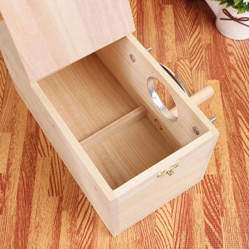 Casa de madera para pájaros, nido, caja para cría de pájaros, jaulas decorativas para cría de loros, accesorios para mascotas, decoración para el hogar y el balcón