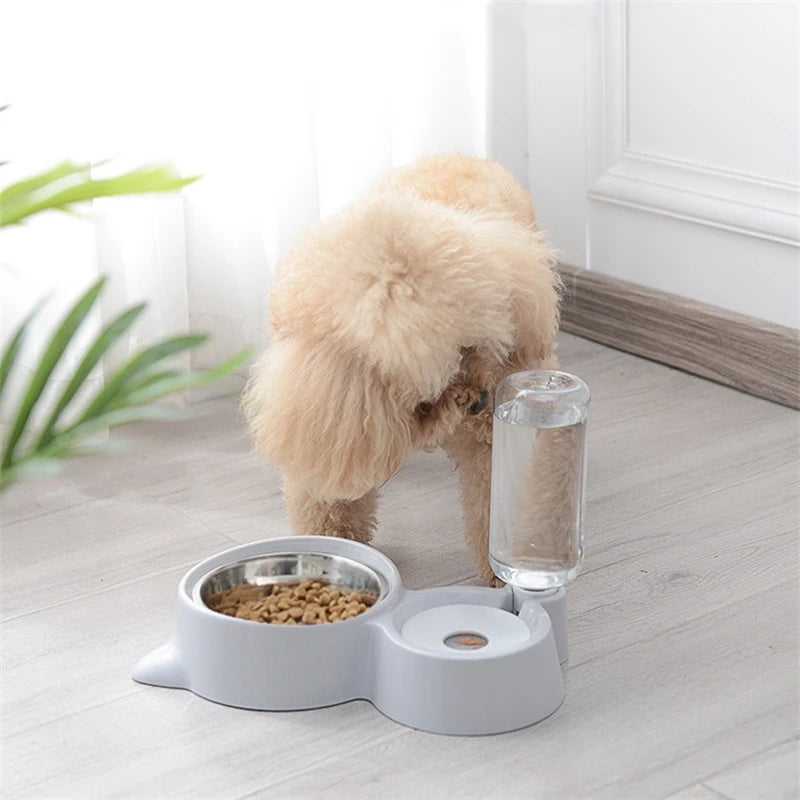 Nouveau 2-en-1 bol pour chat distributeur d'eau stockage d'eau automatique bol de nourriture pour chien chat récipient de nourriture avec abreuvoir abreuvoir pour animaux de compagnie