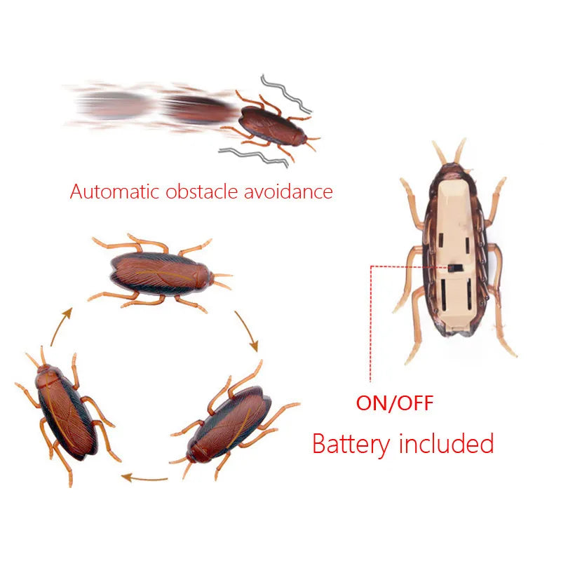 Insectes électriques amusants, jouet pour chat, évasion automatique, Mini Robot, Vibration, jouets insectes pour chats, à piles, cafard, coccinelle