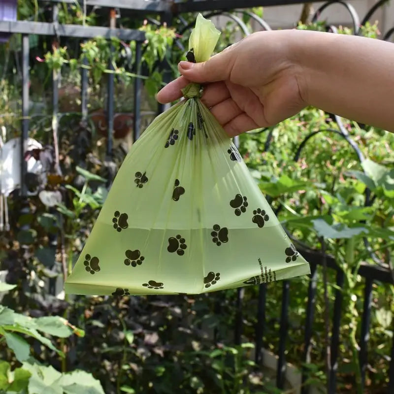 Sac poubelle biodégradable pour animaux de compagnie, 1/42 rouleaux, sacs de merde pour chien, sac de merde parfumé en vrac, sacs de déchets dégradables pour chat, distributeur de merde pour chien