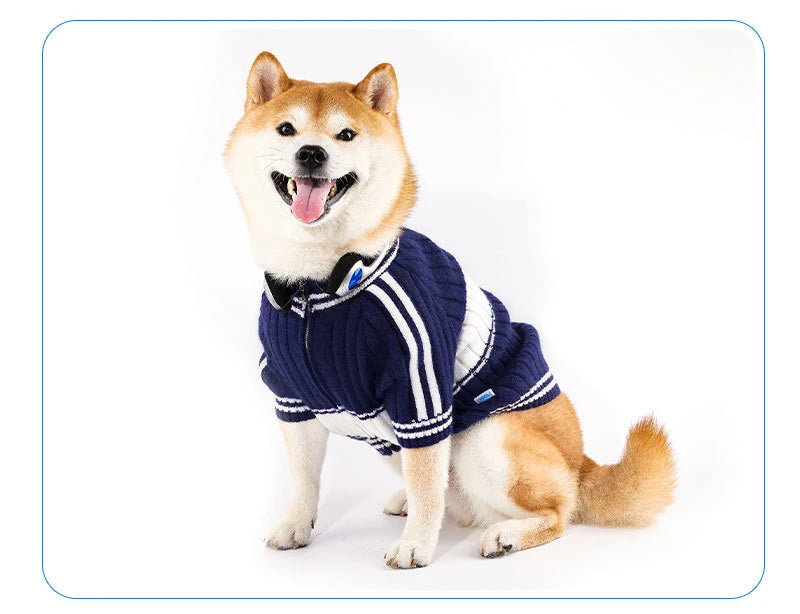 2023 New Pet Clothes Autumn Winter Small Medium Dog Clothes Teddy Cat Warm Zipper Clothing Puppy Cardigan Fashion Style