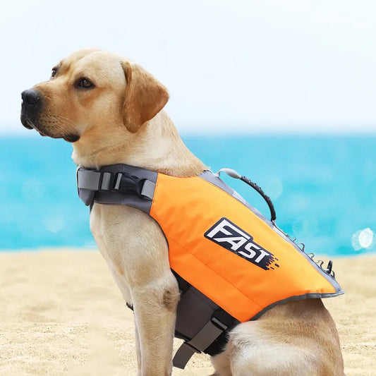 Chaleco salvavidas para mascotas, chaleco salvavidas para perros con hebilla ajustable, ropa para cachorros, abrigo salvavidas de seguridad para perros para nadar, canotaje, accesorios de caza