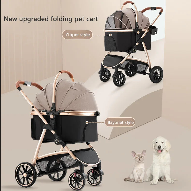 Bello Pet Stroller Dog Cat Poussette Chien Dog Stroller Pet Carriers & Travel Products