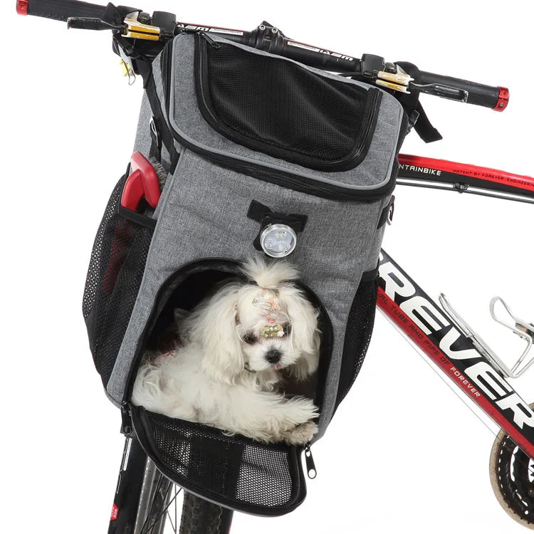 Bolsa transpirable para transportar excrementos de perros y mascotas, funda para asiento de bicicleta, mochila de viaje para mascotas, perros pequeños, medianos y gatos