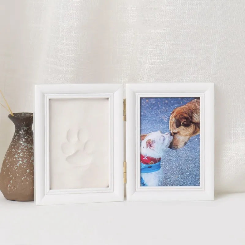 Huella de perro mascota, huella manual, almohadilla de impresión segura y no tóxica, marco de fotos conmemorativo de gato, accesorios para mascotas