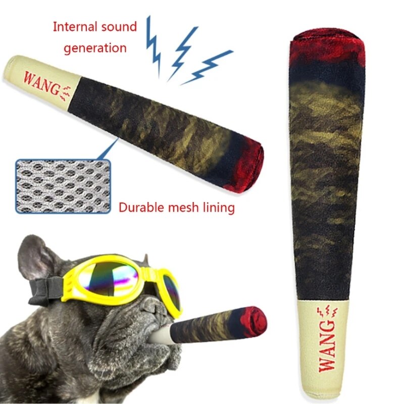 Cigarros perro juguete masticable para perros juguete de broma para perros juguete chirriante para perros divertido juguete de peluche D0LD