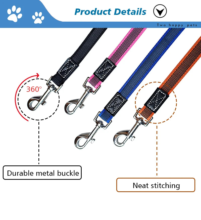 Anti Slip Long Dog Leash 5M 3M 2M Small Large Pet Training Leashes 5 3 2 Meters Puppy Light Lead Rope Strap Black Accessories