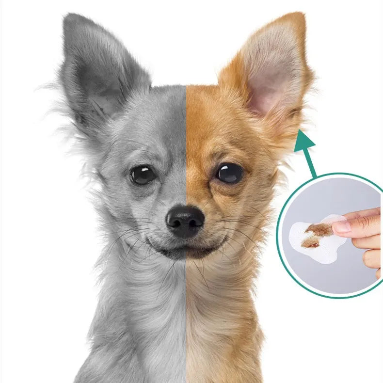 150Pcs Pet Wipes Dog Cat Eyes Ears Cleaning Paper Towels Eyes Tear Stain Remover for Puppy Kitten Ears Cleaner Grooming Supplies Accessories