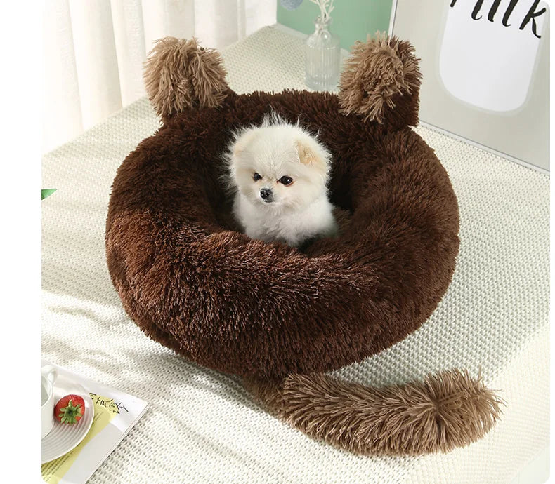 Super Soft Dog Bed Plush Cat Mat Dog Beds For Large Dogs Bed Labradors House Round Cushion Pet Product