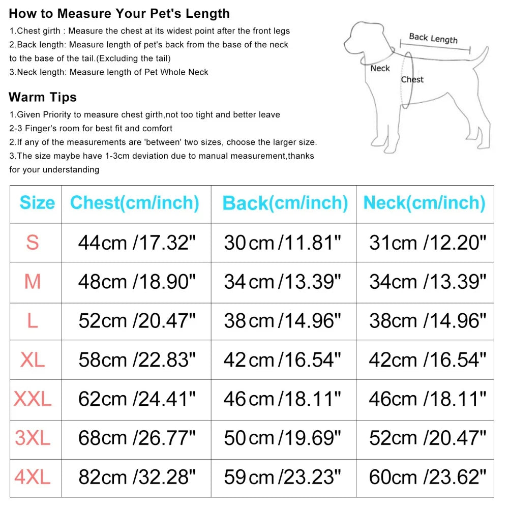 Windproof Dog Cold Weather Coat Pet Winter Outdoor Jacket with Leash Ring Comfy Cotton Apparel Waterproof Vest for Large Dogs