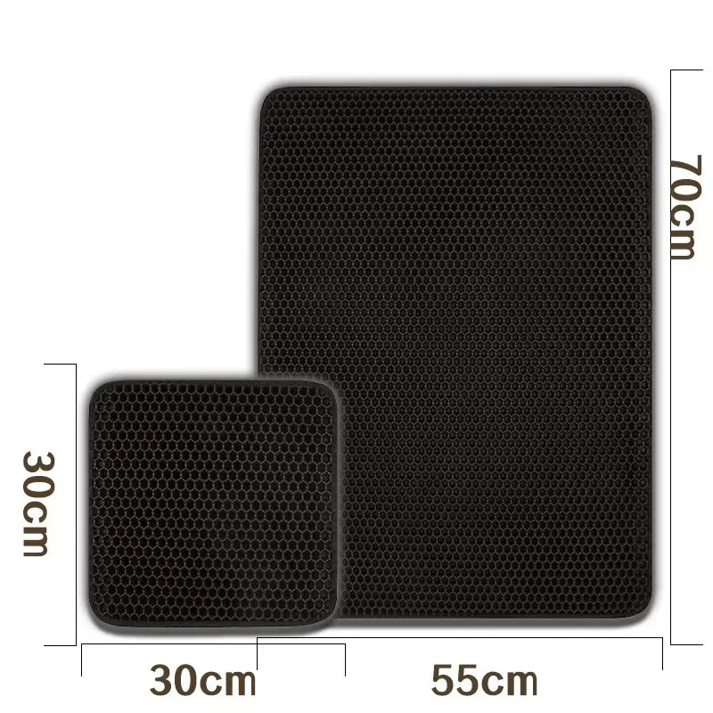 75x55cm EVA Pet Litter Mat Waterproof Double Layer Pet Litter Mat Non Slip Mat Washable Sand Cat PadMat Pet Supplies