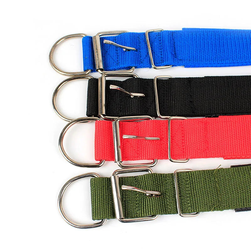 Collares de perro sólidos Collar de perro de nailon para perros pequeños medianos grandes Teddy Keji Pitbull Bulldog Beagle