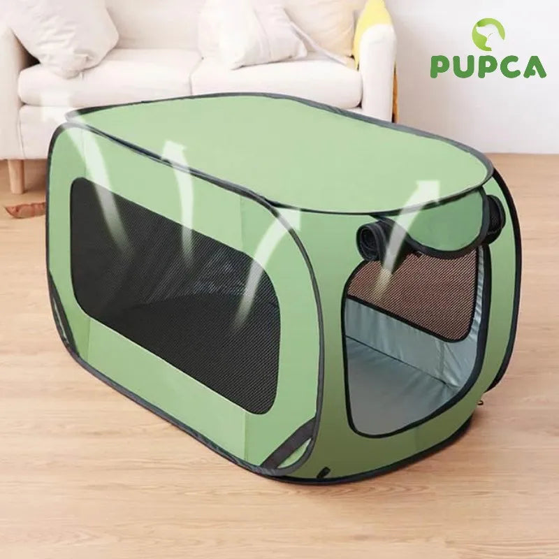 Cage d'extérieur pliable et Portable pour chien, coffre de voiture pour animaux de compagnie, transporteur respirant, tente pour chat, voyage pour chiot, Camping, sac de maison pour chien