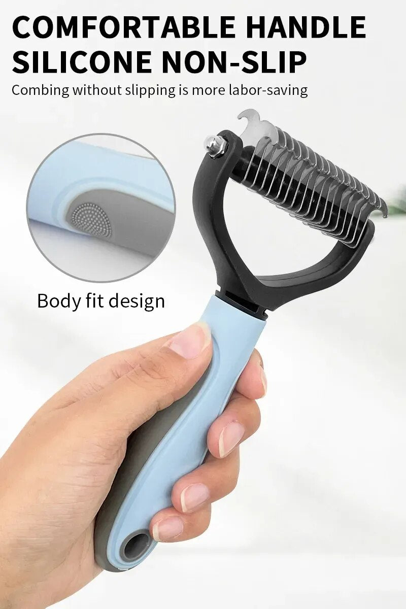 Pets Fur Knot Cutter Dog Grooming Shedding Tools Pet Cat Hair Removal Comb Brush Double sided Pet Products Suppliers Accessories