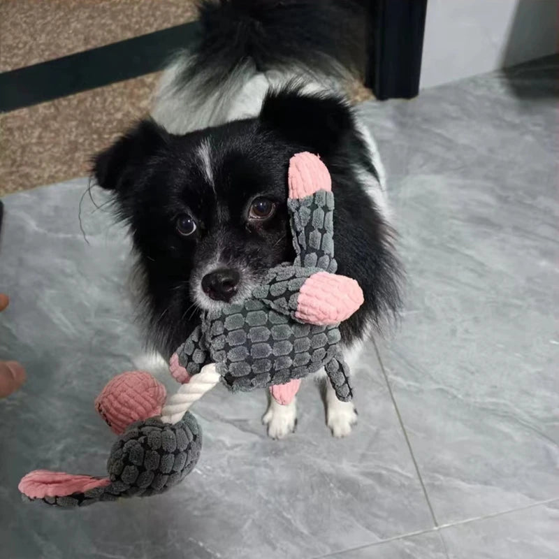 Divertido perro de peluche, burro de juguete con sonido, juguetes chirriantes, resistente a masticar, entrenamiento, perro, cachorro, gato, mascotas interactivas