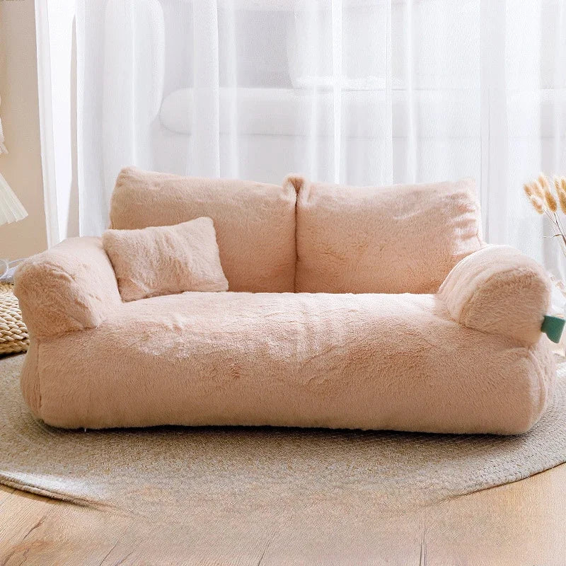 Casa para gatos de invierno, sofás cama para perros de felpa, lavables, cálidos, nido para perros, camas para gatos, cojín grueso y cómodo para gatos, muebles para dormir para perros y gatos