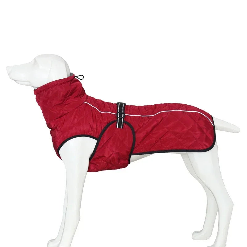 Chaqueta para exteriores para perros, abrigo reflectante impermeable para mascotas, chaleco de invierno cálido de algodón, ropa para perros grandes y medianos, Labrador