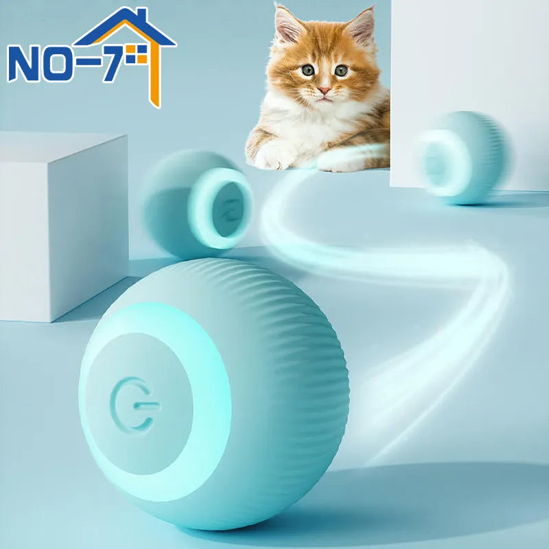 Boule Interactive intelligente pour chat, jouet électronique interactif pour chat, boule magique à roulement automatique d'intérieur, accessoires de jeu pour chat