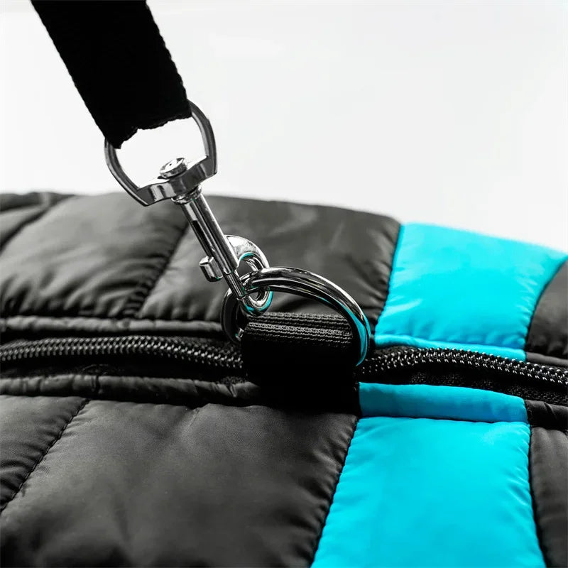 Chaqueta de invierno para perros con anillos en D, chaleco impermeable para cachorros, abrigos con cremallera, chaquetas a prueba de viento para exteriores para perros pequeños, medianos y grandes