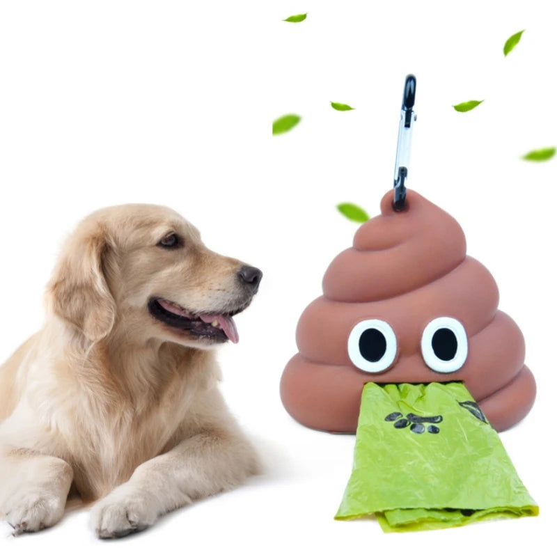 Dispensador de bolsas fecales para mascotas, bolsa de basura para exteriores para gatos y perros, hebilla colgante, caja de almacenamiento de bolsas de estiércol portátil, productos de limpieza para mascotas