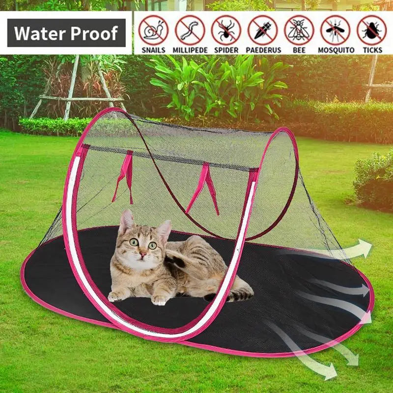 Tente pliante Portable pour animaux de compagnie, tente d'extérieur pliable pour animaux de compagnie, chat, maison de jeux extérieure, clôture pour chiens, Camping, parc pour chiens, petite taille