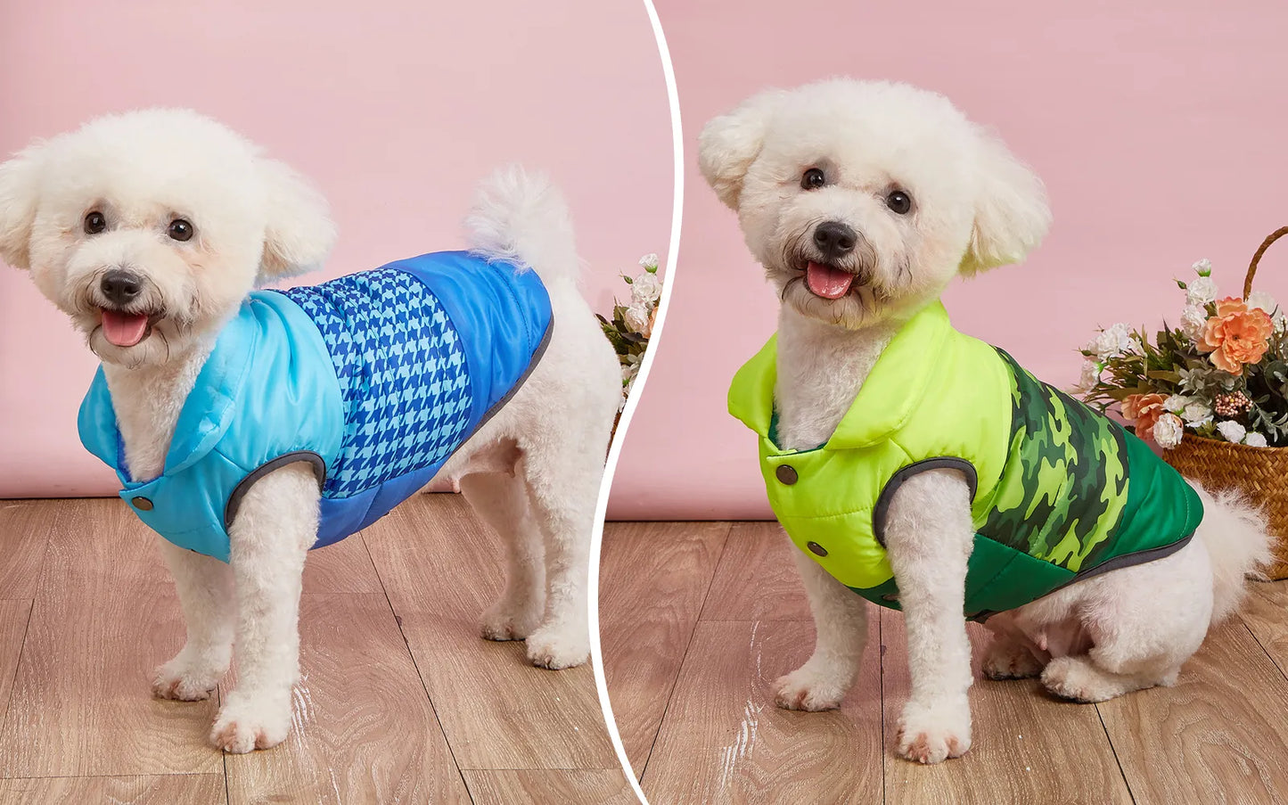 Abrigo de invierno para mascotas, ropa para perros, ropa de invierno, ropa cálida para perros pequeños, abrigo navideño para perros grandes, ropa de invierno, estilo de moda Chihuahua