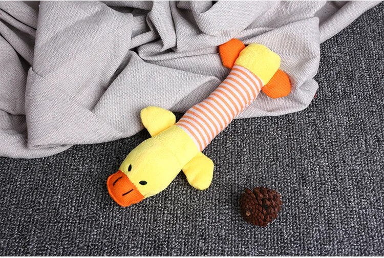 Juguete para perros juguete de peluche con chirrido para perros, suministros aptos para todos los cachorros, juguete con sonido de mascota, divertido y duradero, Molar para masticar, lindo juguete, suministros para mascotas