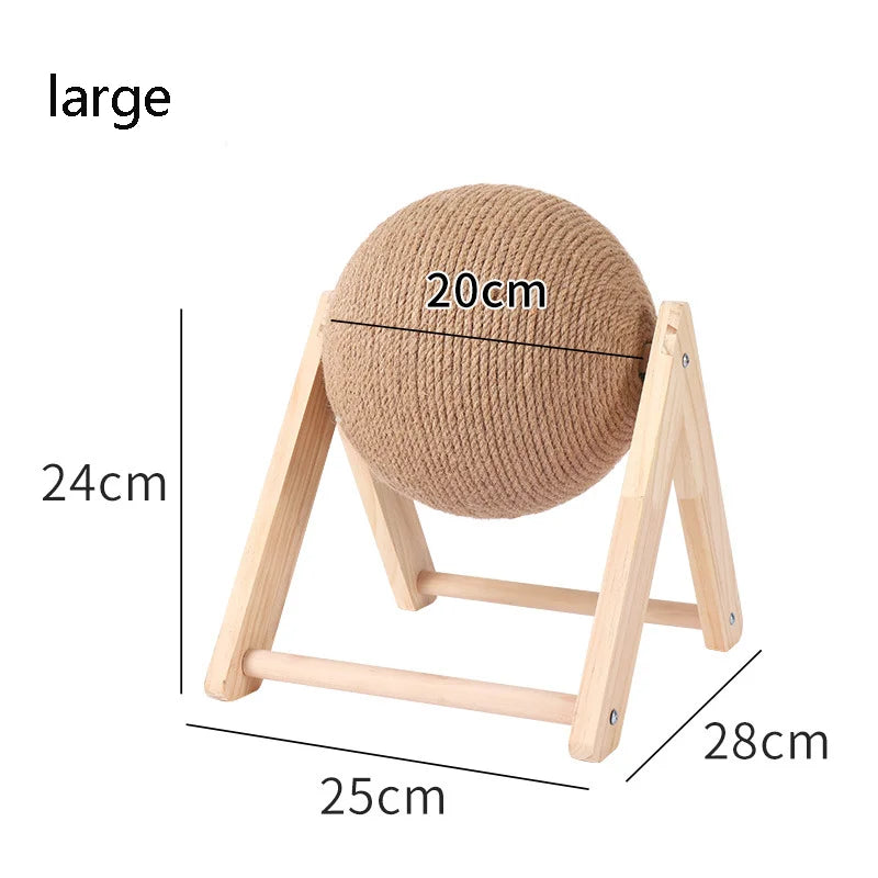 Pelota rascadora para gatos, juguete para gatitos, cuerda de Sisal, tablero de bolas, juguetes con forma de patas, rascador para gatos, suministros de muebles para mascotas resistentes al desgaste