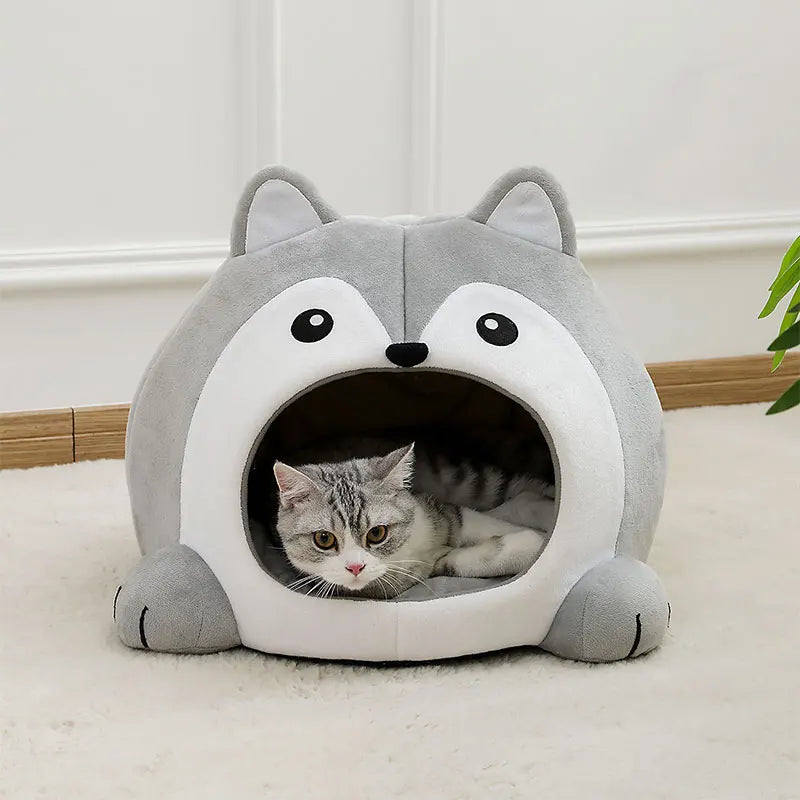 Lit très doux pour chat, panier pour animaux de compagnie, canapé de maison pour petit chien, coussin pour chatons, grotte, tapis pour chiot, tente, fournitures de lit pour chats