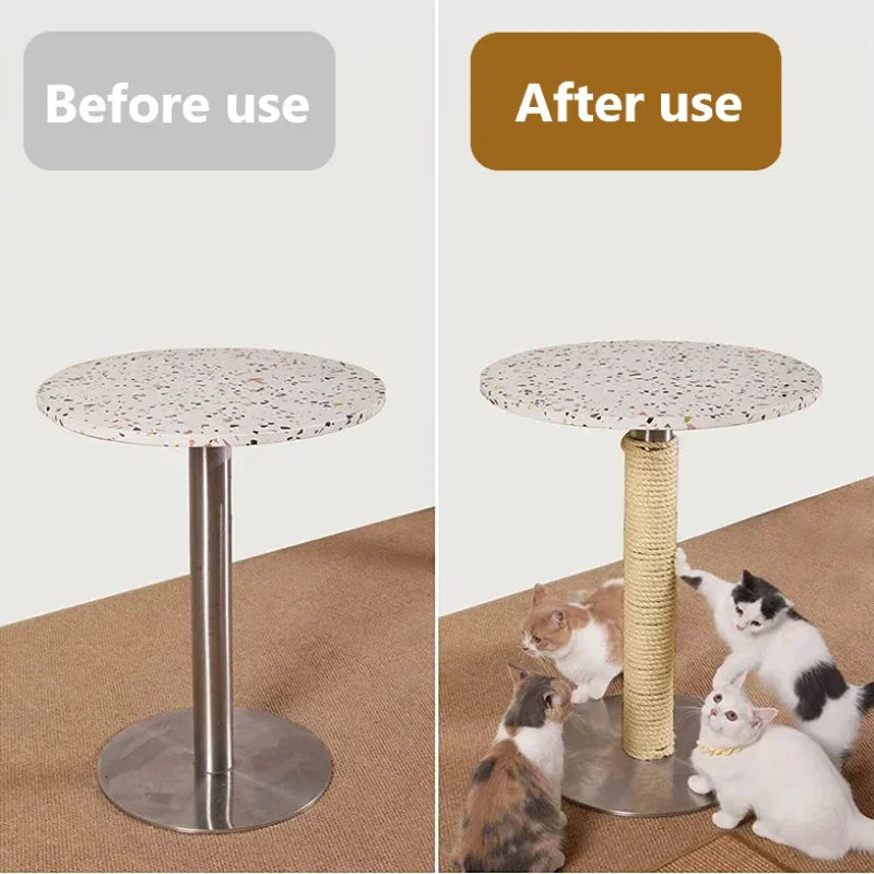 Cuerda de Sisal Natural para rascar gatos, cuerda para rascar árboles, juguete DIY, garra de pata, Protector de muebles, poste para rascar, accesorios para gatos