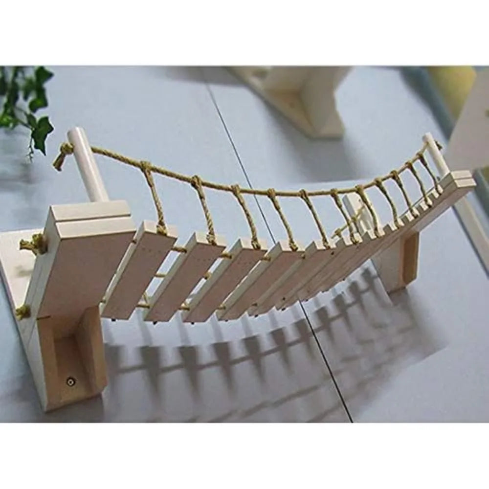 Wooden Wall-Mounted Cat Bridge with 2 Fixed Brackets Perch Mod Cat Lounge Hammock Cat Condo Kitty Activity Furniture