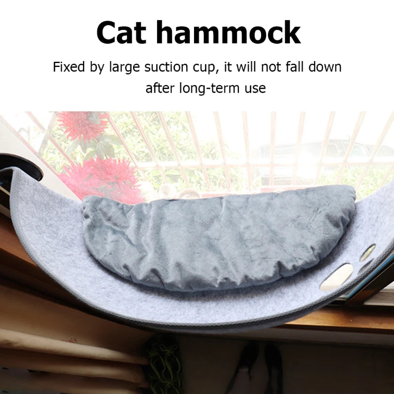 Cat Window Hammock With Strong Suction Cups Pet Kitty Hanging Sleeping Bed Storage For Pet Warm Ferret Cage Sunny Seat Beds