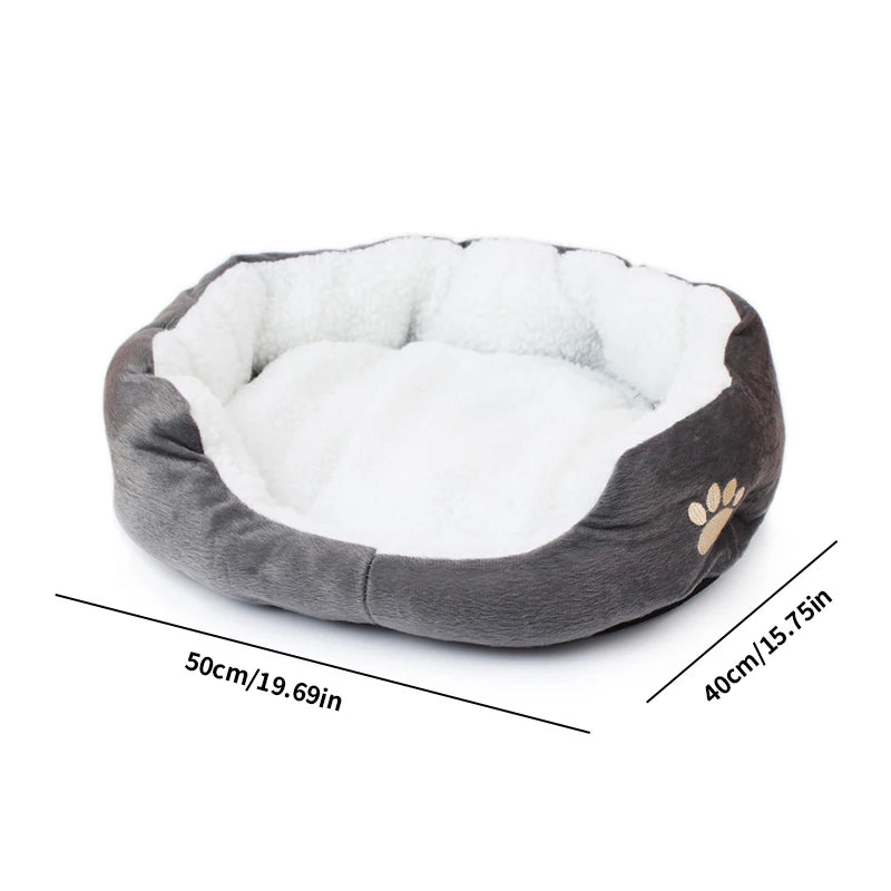 Cama para Perros Cama para Gatos Camas para Mascotas con algodón PP Engrosado, Cama Cueva para Perros y sofá Adecuado para Cachorros pequeños y Gatos