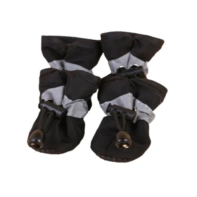 4pcs/set Waterproof Pet Dog Shoes Chihuahua Anti-slip Rain Boots Footwear For Small Cats Dogs Puppy Dog Pet Booties Clothes