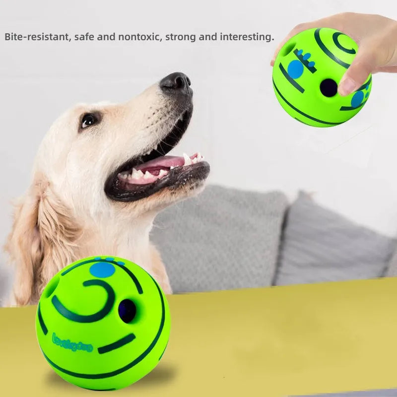 Juguete para mascotas, perro de juguete autocurativo, juguete para perros, Bola de sonido risueña, pelota para masticar, molares rodantes para aliviar el aburrimiento