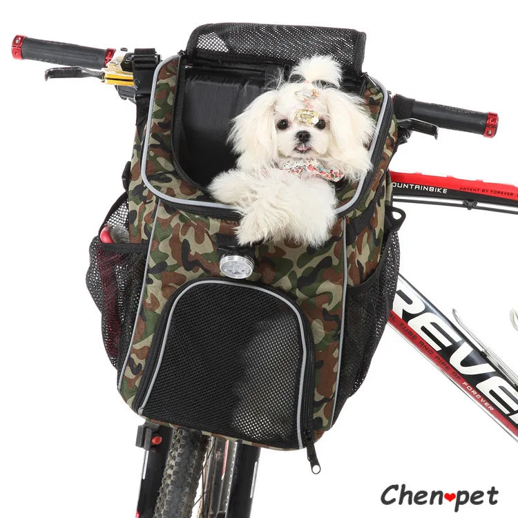 Bolsa transpirable para transportar excrementos de perros y mascotas, funda para asiento de bicicleta, mochila de viaje para mascotas, perros pequeños, medianos y gatos