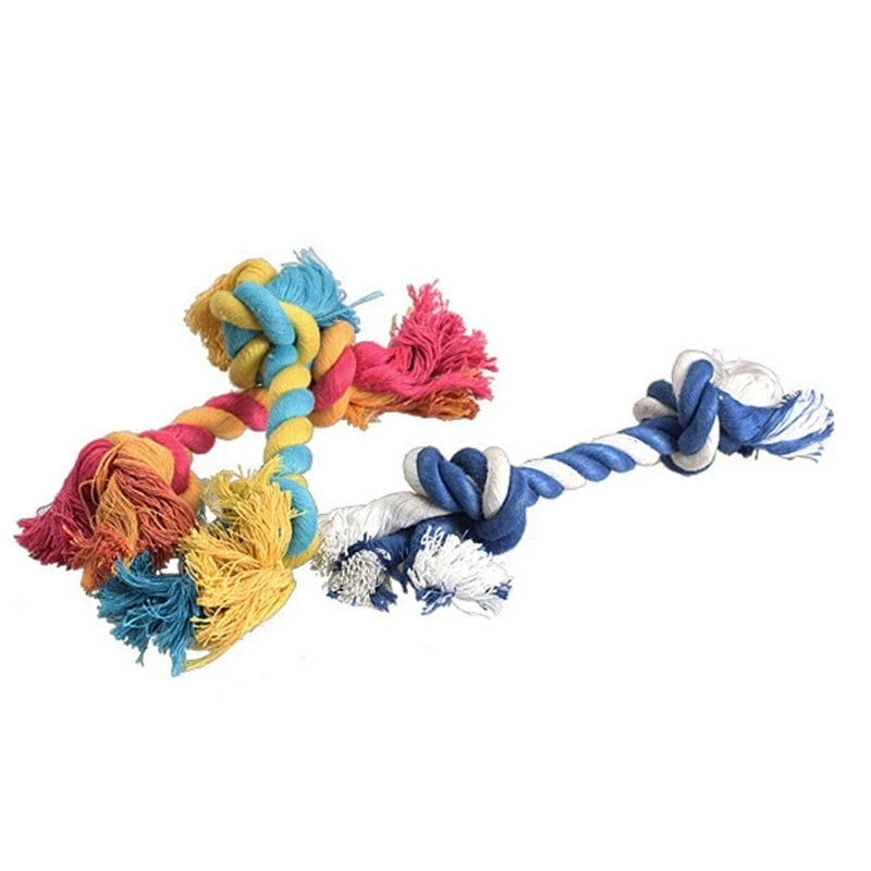 Jouet pour chien, 20 pièces, corde en coton résistante aux morsures molaires pour animaux de compagnie, nœud pour chien, chiot, soulage les dents encombrées, nettoyage des dents, jouets à mâcher pour animaux de compagnie, couleur aléatoire