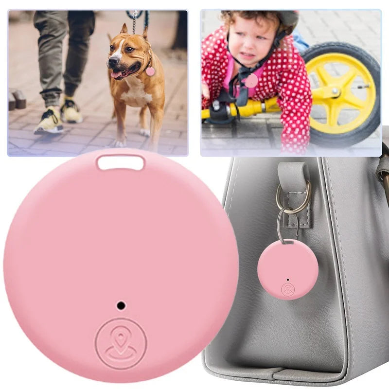 Chat chien GPS Bluetooth 5.0 Tracker dispositif Anti-perte rond dispositif Anti-perte animal de compagnie enfants sac portefeuille suivi localisateur intelligent