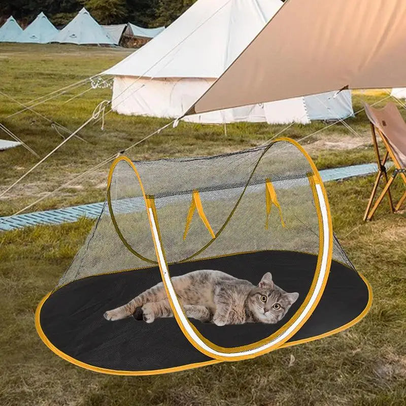 Tente pliante Portable pour animaux de compagnie, tente d'extérieur pliable pour animaux de compagnie, chat, maison de jeux extérieure, clôture pour chiens, Camping, parc pour chiens, petite taille