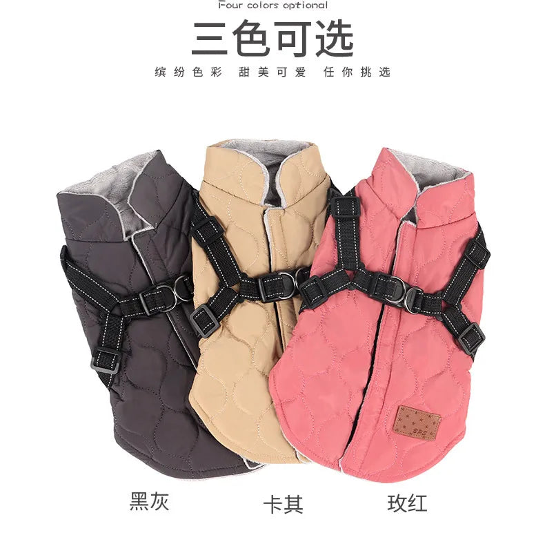 Winter Warm Dog Clothes For Small Dogs Dog Down Jacket Solid Color Dogs Coat Jacket Padded Clothing Chihuahua Clothes Fashion Style