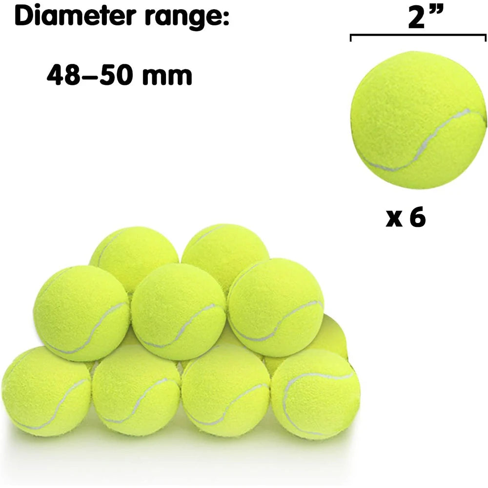 Lanzador de tenis de 6 uds., pelota especial de 5cm para perros, máquina de lanzamiento de tenis profesional elástica, juguete portátil, solo la pelota, sin máquina