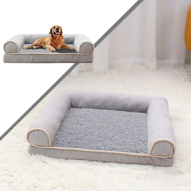 Nueva cama para perros, sofá para perros, sueño profundo, casa para perros pequeños, medianos y grandes, estera cuadrada gruesa y cálida para perros, perrera, producto para mascotas