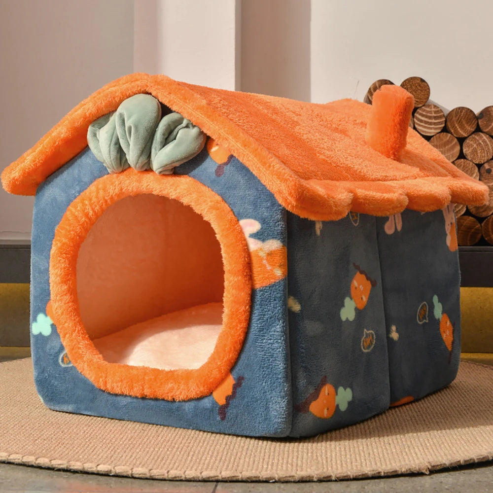 Cat House For Small Medium Dogs Washable Comfortable And Warm Fully Detachable Easy Storage Pet Beds & Furniture Cat