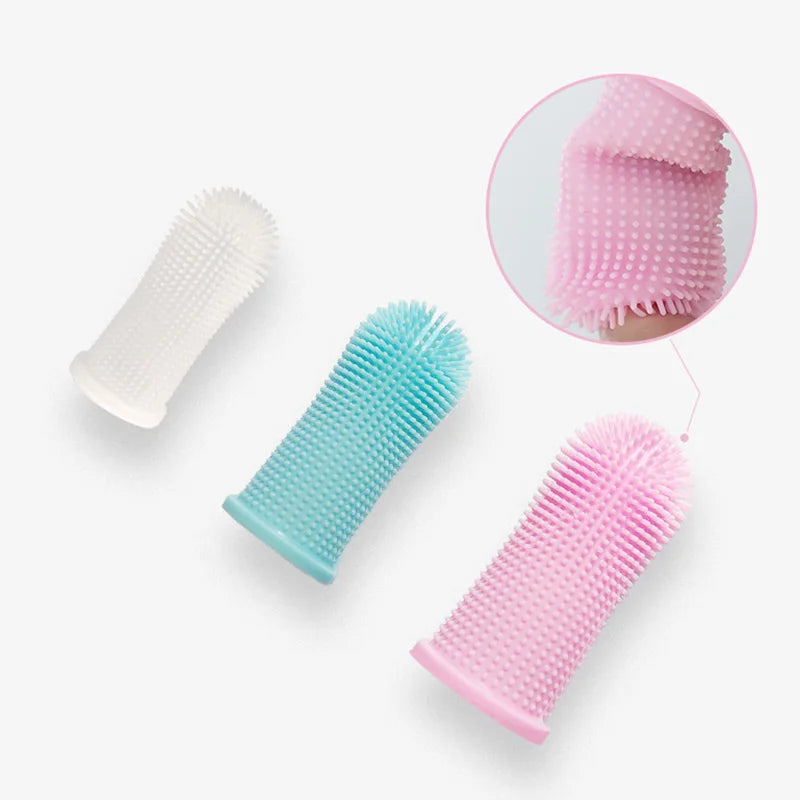 Brosse à dents en Silicone souple pour animaux de compagnie, brosse de nettoyage buccal pour animaux de compagnie, mauvaise haleine, tartre, outil de soins des dents, accessoires pour chiens