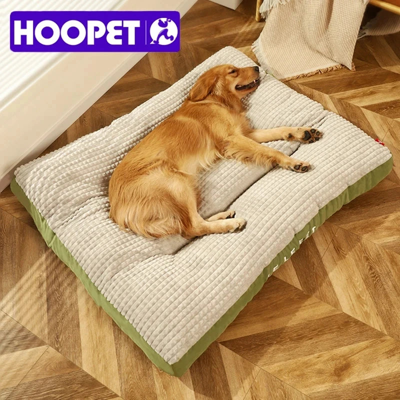 HOOPET-cama cálida para dormir para perros, manta suave de lana para mascotas, estera desmontable para cachorros y gatos, cojín para suministros para mascotas perros pequeños, medianos y grandes