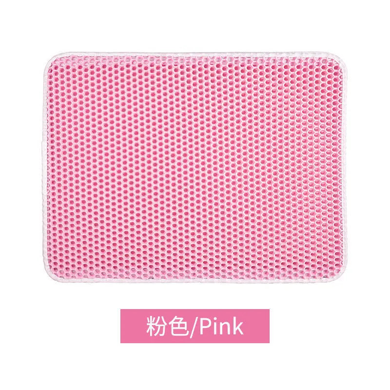 Breathable Cat Litter Mat Double Strainer Anti-flaking Absorbent Deodorant Anti-splash Cat Toilet Mat Cat Scratching Mat