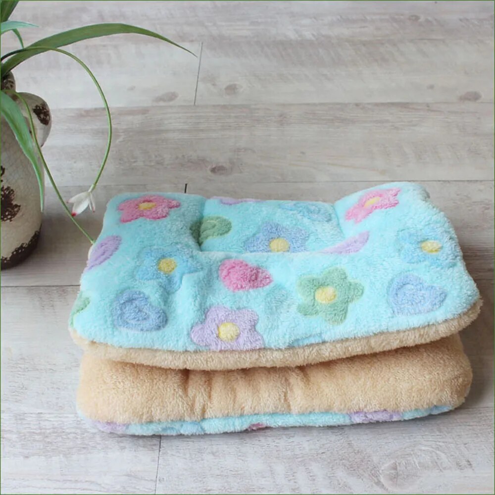 Tapis en flanelle pour animaux de compagnie, lit pour chien et chat, tapis de couchage épais, couverture pour chiot, chaton, lit pour petits et grands chiens