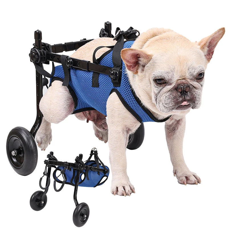 Pet Accessories Light Weight Easy Assemble Adjustable Pet Dog Wheelchair for Disabled Hind Legs Walking