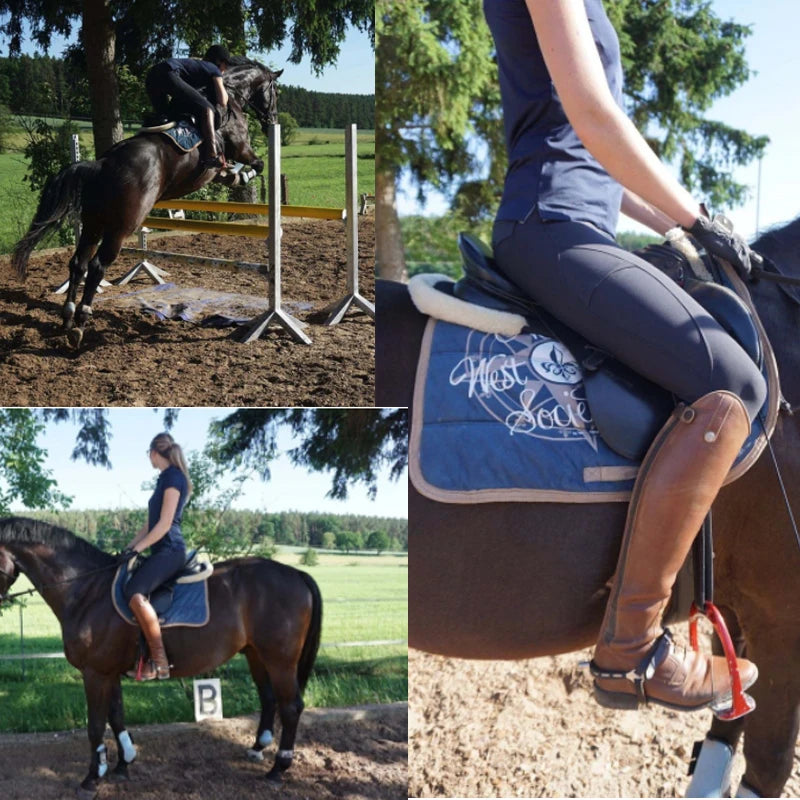 Pantalon d'équitation pour femmes, culotte d'équitation en Silicone, siège complet, anti-boulochage, collants d'équitation de Sport, vêtements pour femmes